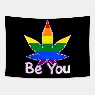 Be You Leaf Lgbtq Tapestry