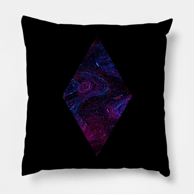 Minimalistic - Diamond Galaxy Pillow by Dabejo