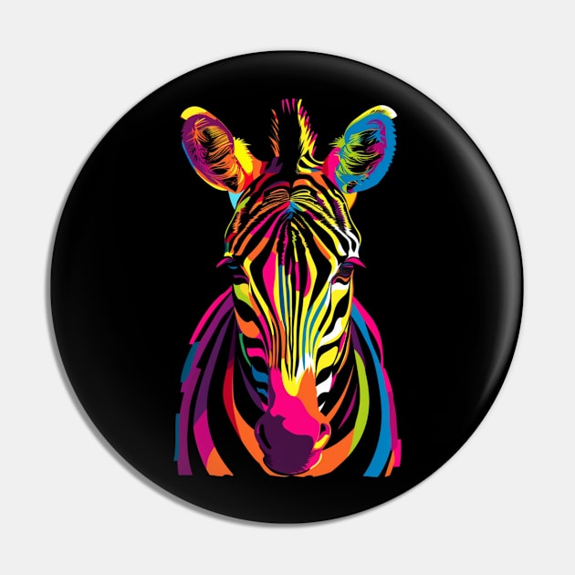 Zebra Endangered Existence Pin by Infinity Painting