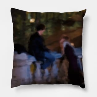 Before Sunrise Film Painting Pillow