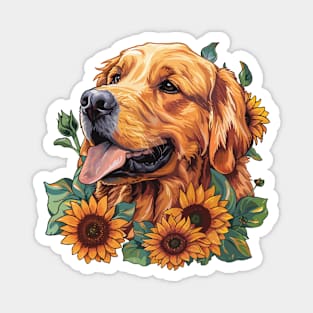 Golden Retriever Magnet