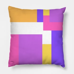 MInimal Color Block Geometric Pillow