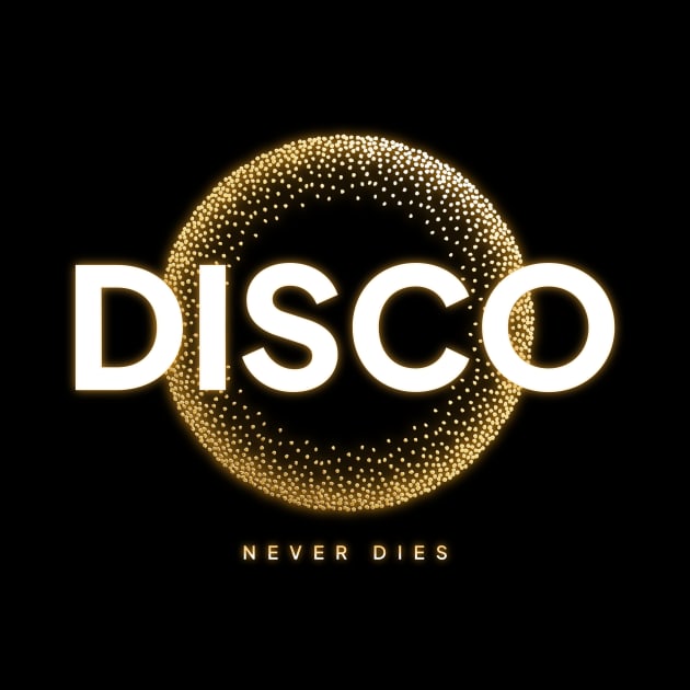 DISCO  - Never Dies Gold (White) by DISCOTHREADZ 