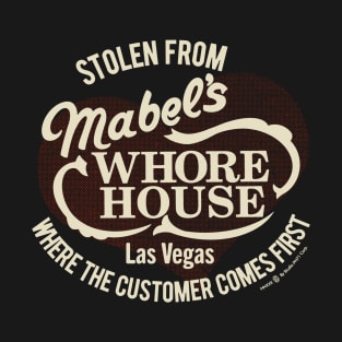 Vintage Retro Mabel's Whore House Nevada T-Shirt