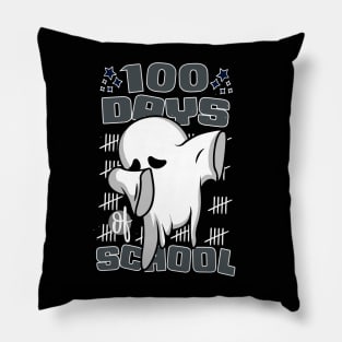 100 days of school featuring a Cute dabbing ghost #2 Pillow