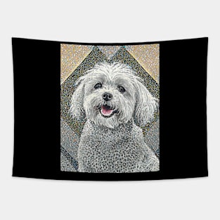 Dog Portrait - Maltese Tapestry