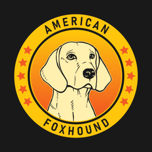 American Foxhound Dog Portrait T-Shirt