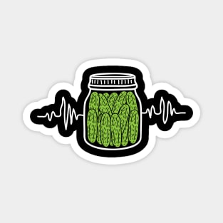 Pickle Jar Heartbeat Magnet