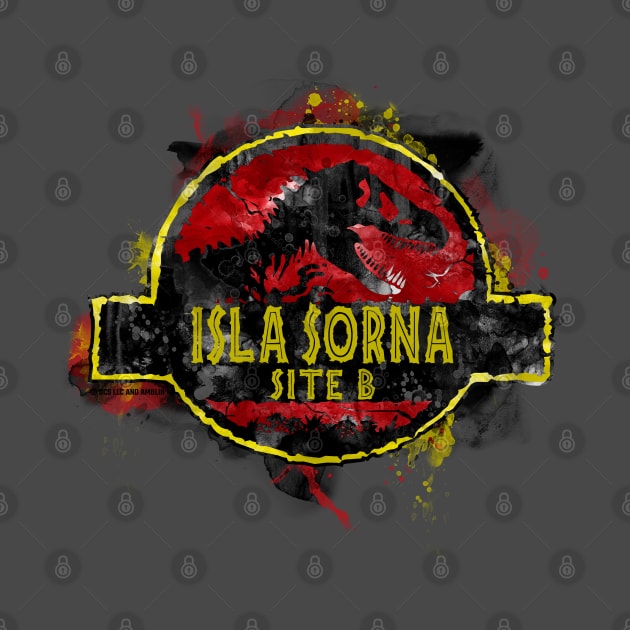 Isla Sorna - Park Site B - World Logo by Jurassic Merch