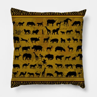 Wild African Animals Pillow