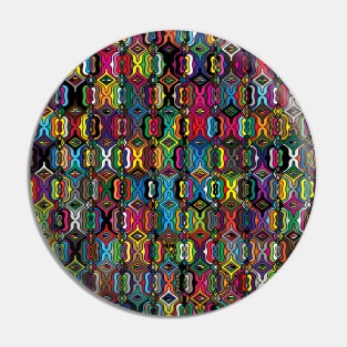 Colorful Batik Modern Abstract Pattern Pin