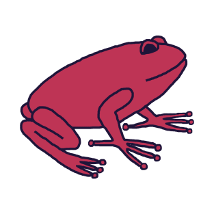 Viva Magenta Color of the Year 2023 Frog T-Shirt