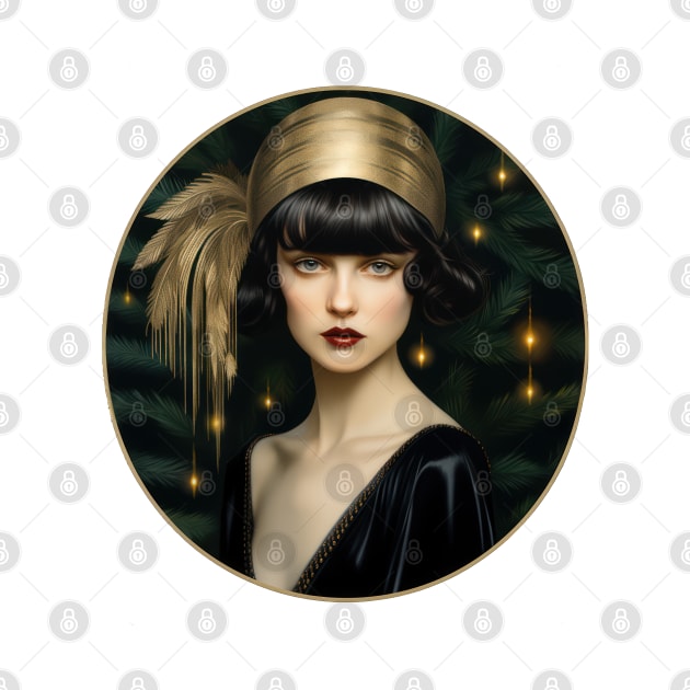 Vintage Holiday Glamour: A 1920s Christmas by TooplesArt