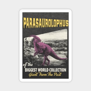 Parasaurolophus Retro Art - The Biggest World Collection / Giant From The Past Magnet