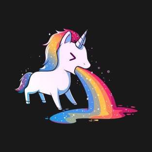 Unicorn Puking Rainbow T-Shirt