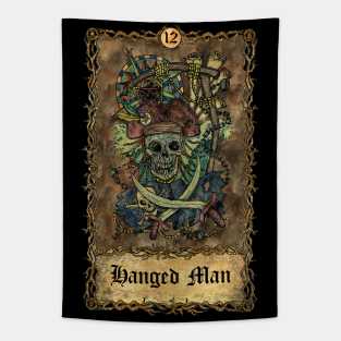 Hanged Man. Eternal Bones Tarot (Colorful) Tapestry