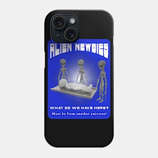 Alien Newbies - Blue and White Phone Case