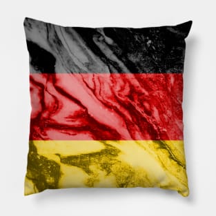 Flag of Germany - Marble texture Pillow