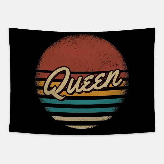 Queen Retro Style Tapestry by JamexAlisa