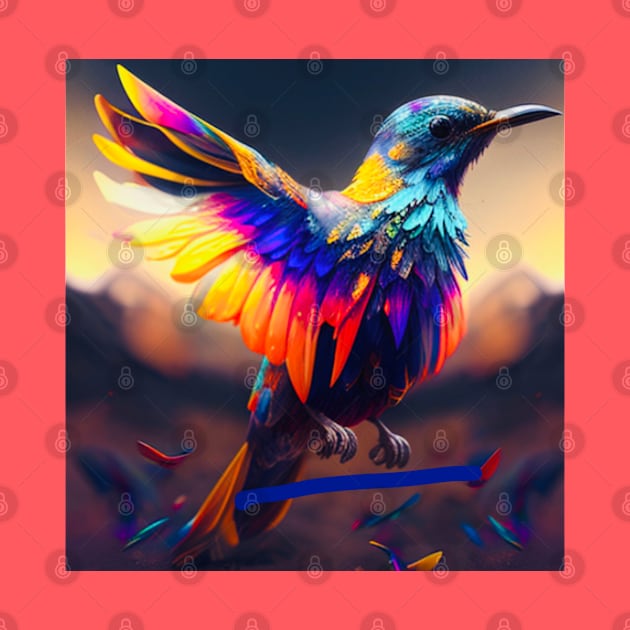 Colorful bird by baksuart