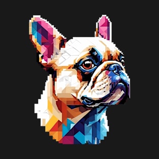 8-Bit Portrait Digital French Bulldog T-Shirt