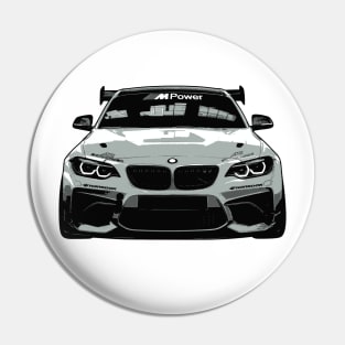 BMW M2 Racing Illustration Pin