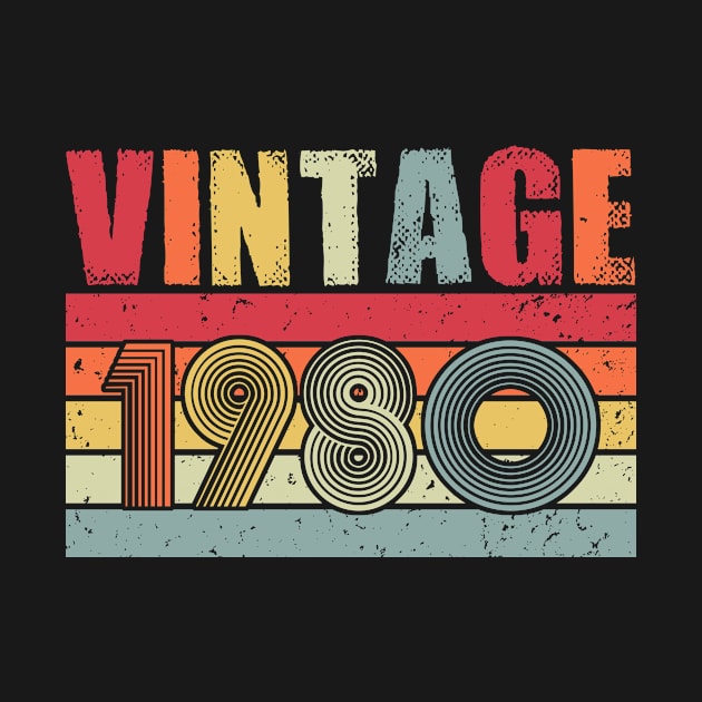 Vintage 1980 by CardRingDesign