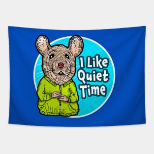 CUTE FROM HOME Mouse Tapestry