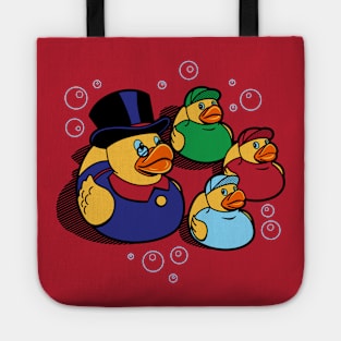 Funny Cute Ducks 80's Cartoon Parody Gift Tote