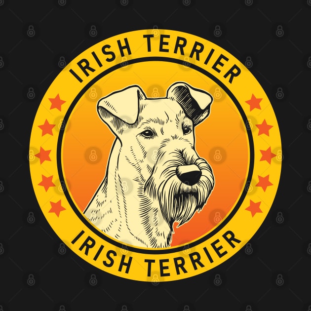 Irish Terrier Dog Portrait by millersye