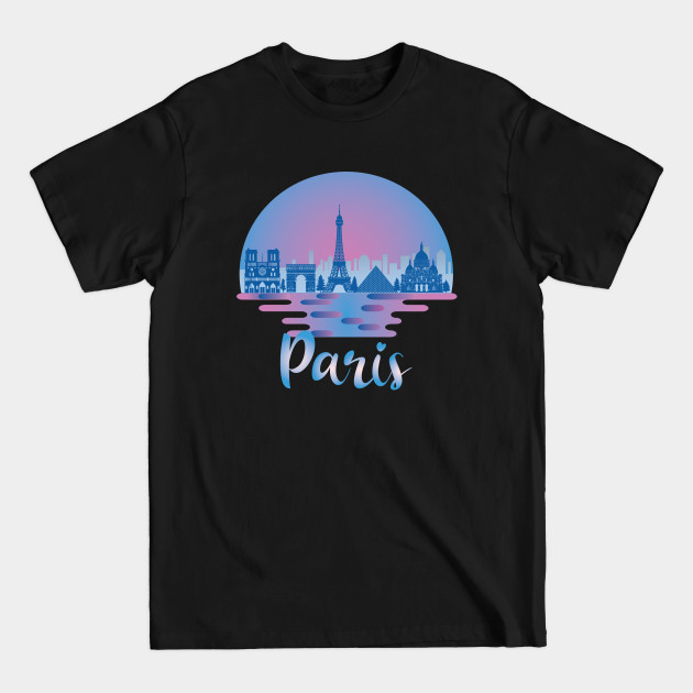 Disover Paris Skyline Paris France - T-Shirt