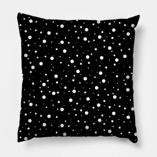 Polka Dots (white/black) Pillow