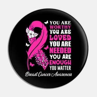 Breast Cancer Awareness Positive Motivational Quote Pin