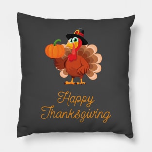 Happy Thanksgiving Turkey Pillow