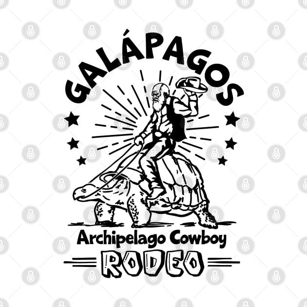 Darwin Galapagos Archipelago Cowboy Rodeo by Graphic Duster