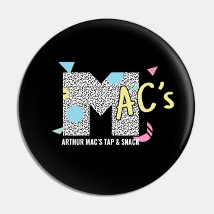 Arthur MAC's 90s TV Black Shirt Pin