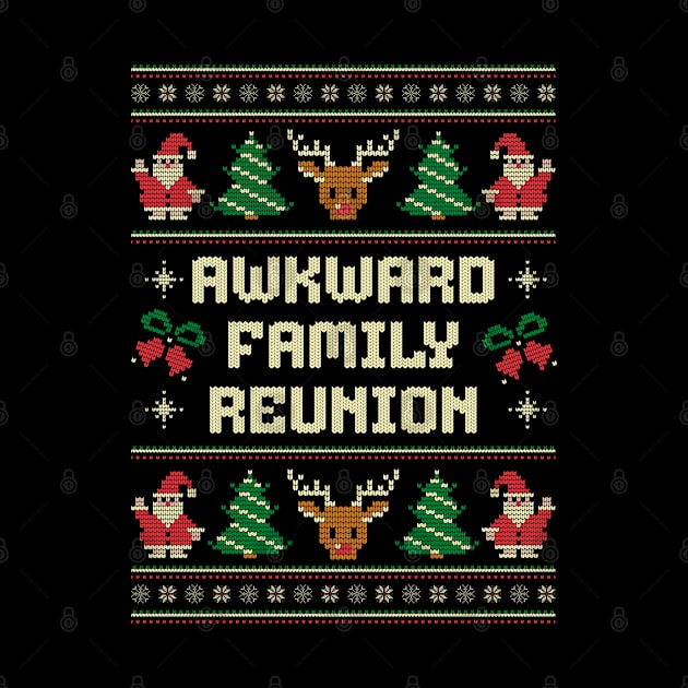 Awkward Family Reunion - Ugly Christmas Sweater by Kicosh