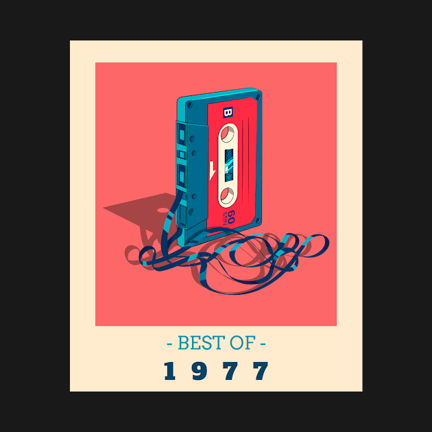 Best Of 1977 - Birthday Gift by Meme My Shirt Shop