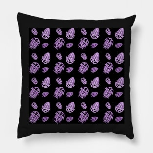 Purple Trilobites Pattern Pillow