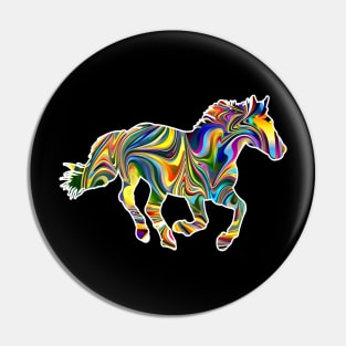 colorful horse Pin