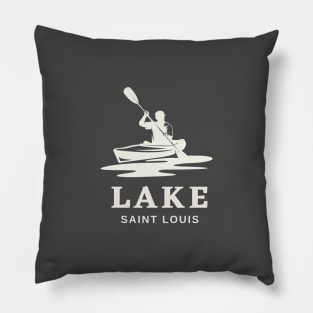 Lake Saint Louis Man in a Kayak Pillow