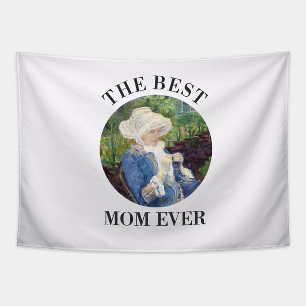 THE BEST KNITTING MOM EVER FINE ART VINTAGE STYLE MOTHER OLD TIMES Tapestry by the619hub