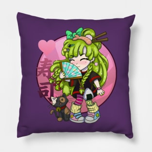 Kawaii wasabi girl Pillow