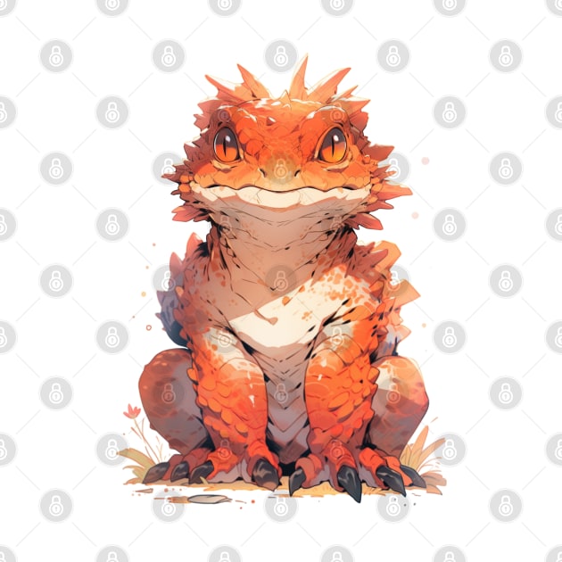 Adorable bearded dragon by HydraDreams