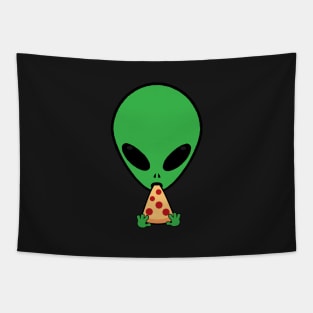 Alien Pizza Tapestry