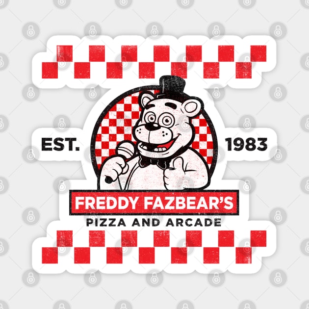 Freddy Fazbear's Pizza and Arcade Lts Magnet by Alema Art