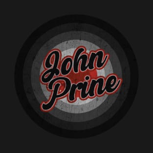 john prine _ Black Vintage T-Shirt