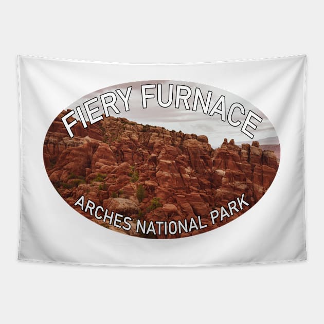 Fiery Furnace- Arches National Park Tapestry by stermitkermit