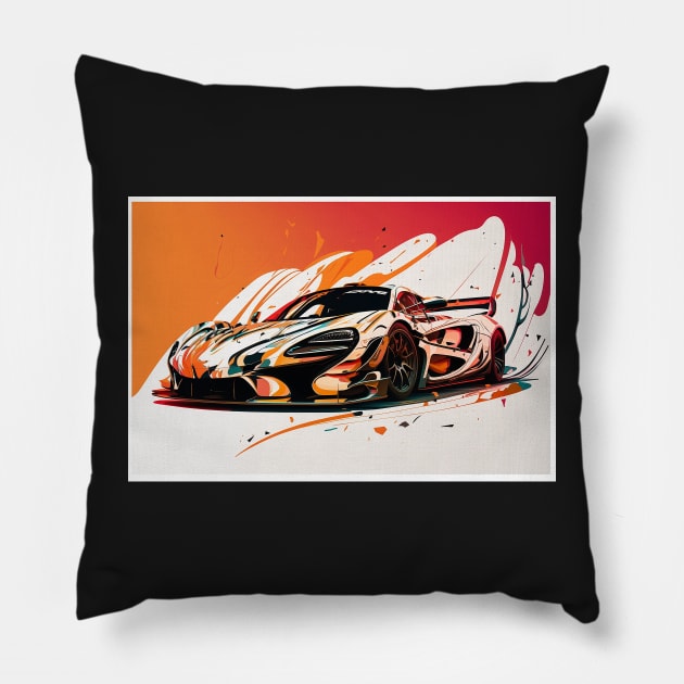 Exotic Car - Artura - 2 Pillow by PixelPusherArt