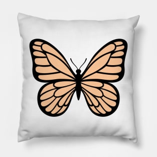 brown butterfly Pillow